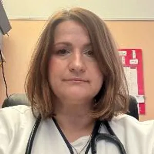 Fotografia de profil a Dr. Luminița Băjenaru (Marin)
